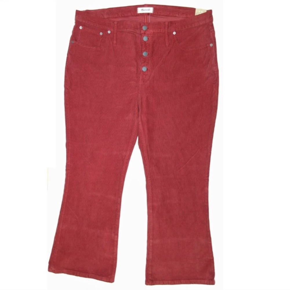 Madewell Cali Denim Bootcut Corduroy front button